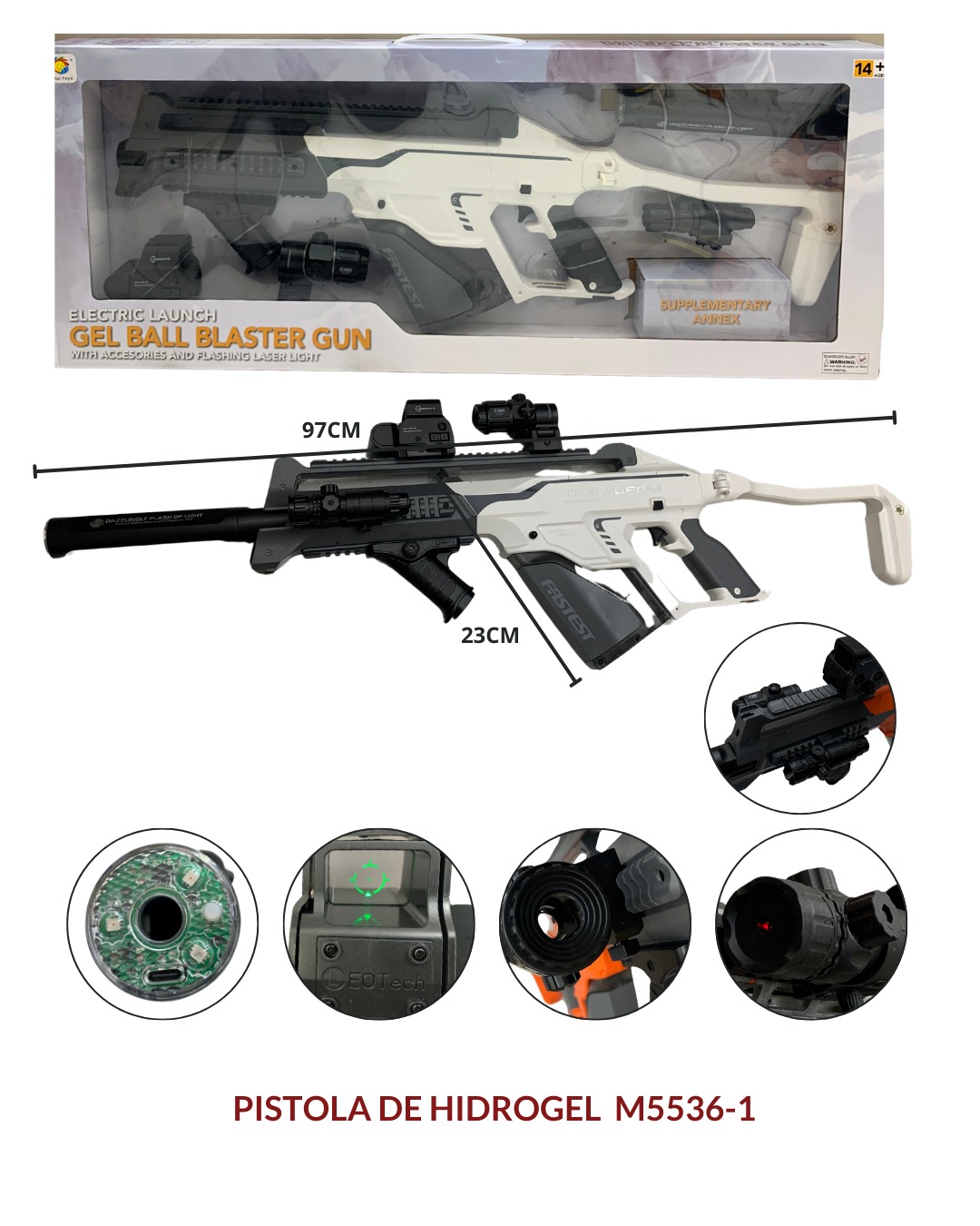 Miniatura 4 de pistola de hidrogel M5536-2